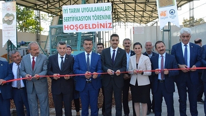 İyi Tarım Uygulamaları sertifika töreni düzenlendi