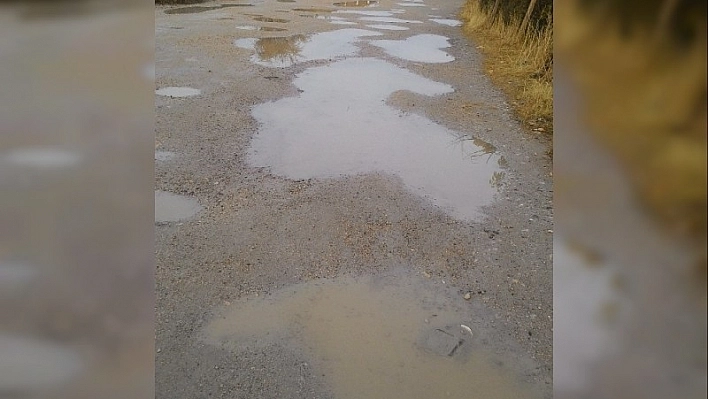 Stabilize yol köstebek yuvasına döndü