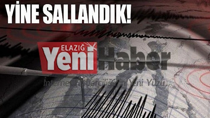 Az Önce Artçı Bir Deprem Daha Oldu!