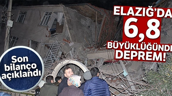 Depremle İlgili Son Bilanço Açıklandı!