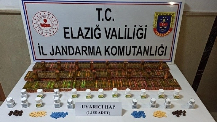 Elazığ'da 1308 Adet Uyarıcı Hap Ele Geçirildi!