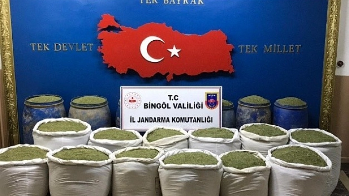 1 ton 351 Kg Toz Esrar Ele Geçirildi!