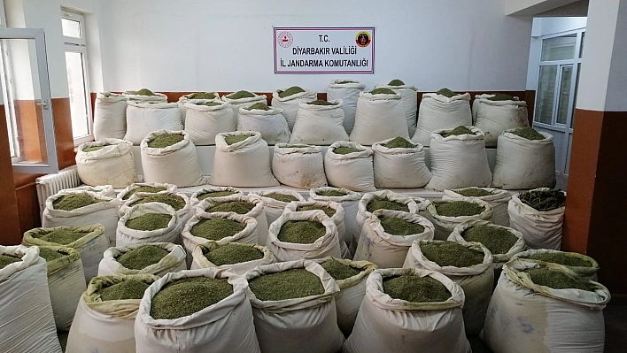 Lice'de 2 Ton Esrar Yakalandı!