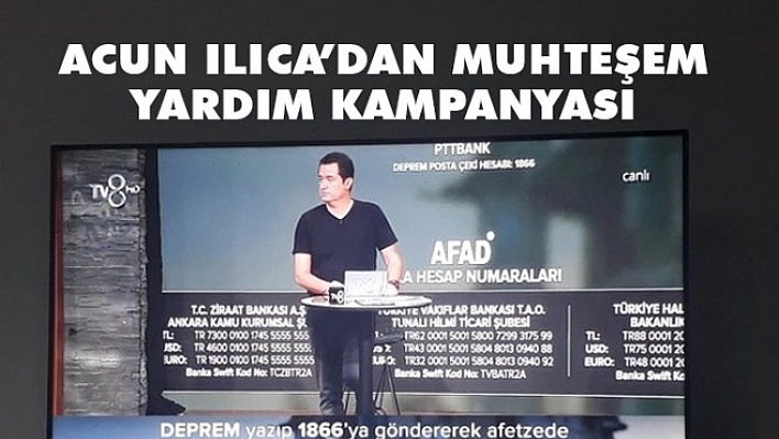 Teşekkürler Acun Ilıcalı! Teşekkürler Türkiye