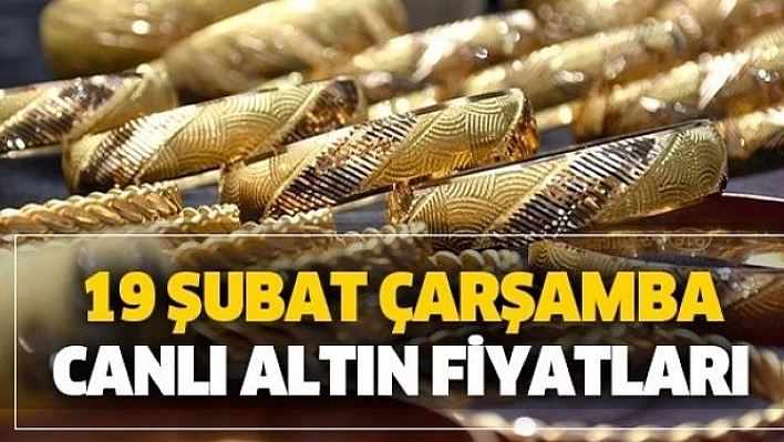 19 Şubat 2020 Altın Fiyatları!