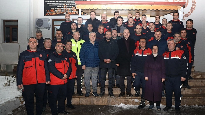 Bakan Soylu, İtfaiye Müdürlüğünü Ziyaret Etti