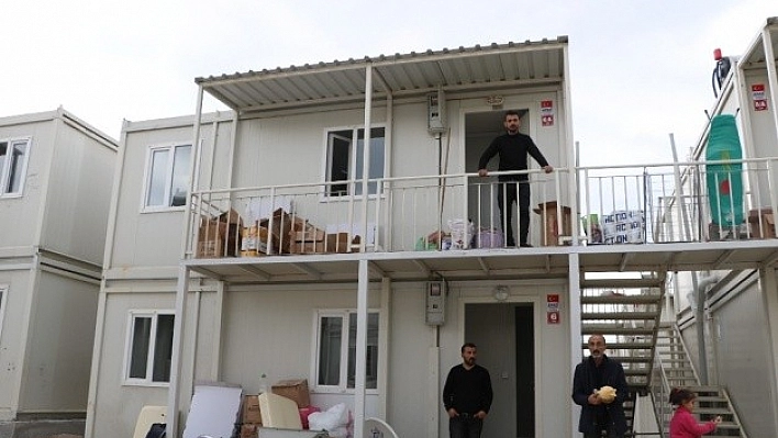 İkinci Konteyner Kente Aileler Yerleşmeye Başladı