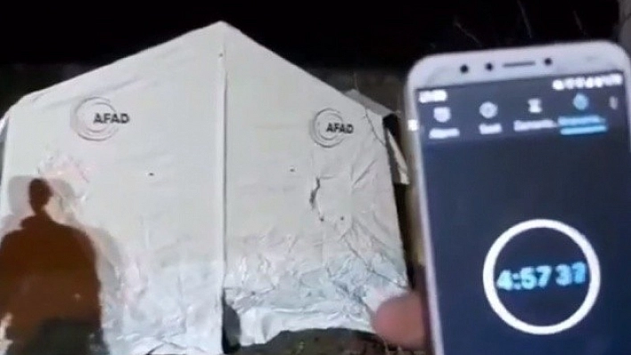 Komandolar, -10 Derece de 5 dakika da Çadır Kuruyor