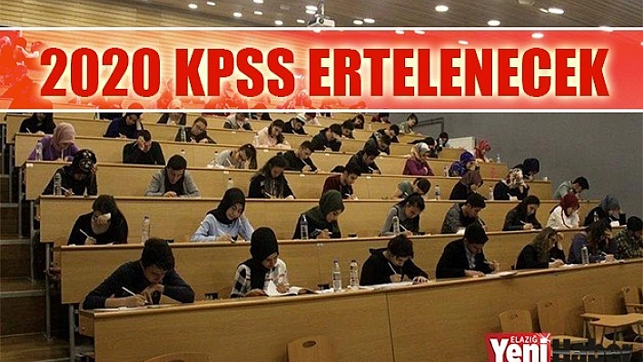 2020 KPSS Ertelenecek
