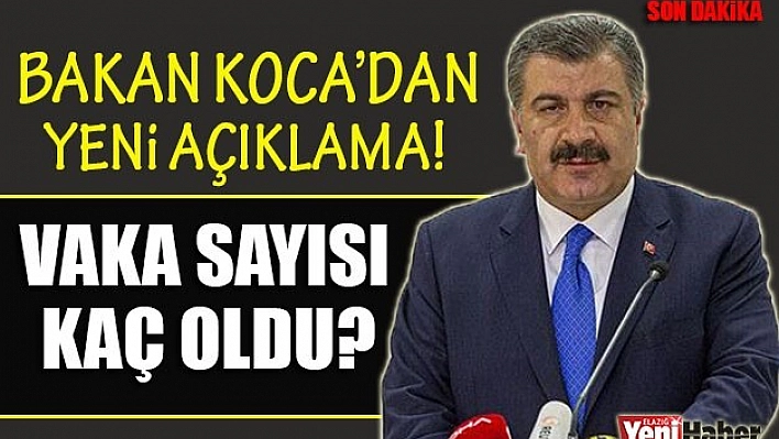 Bakan Koca Acı Haberi Verdi