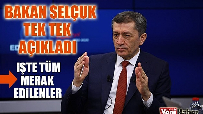 Bakan Selçuk Bilgilendirdi!