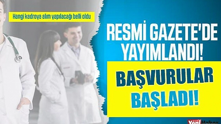 Başvurular Başladı!