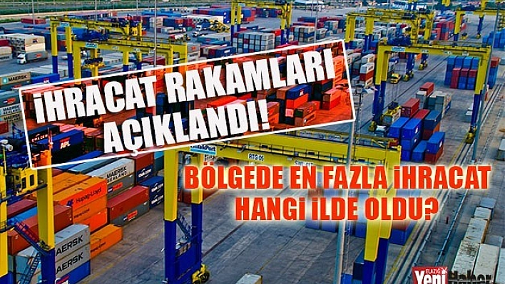 Bölgede En Fazla İhracat Hangi İlde Oldu?