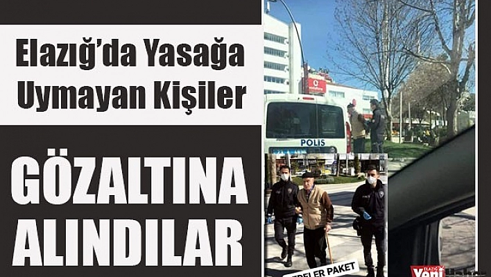 Elazığ'da Yasağa Uymayan 26 Kişi
