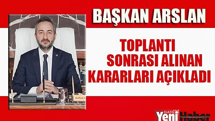 Eşgüdüm Toplantısı Sonrası Alınan Kararlar Açıklandı