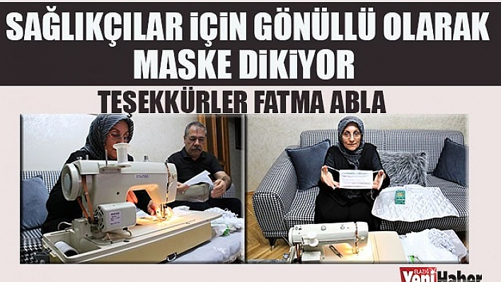 Evden Sağlıkçılar İçin Gönüllü Olarak Maske Dikiyor