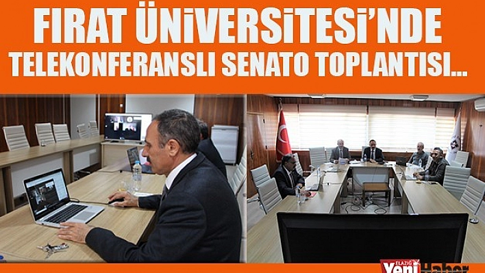 Koronavirüs Nedeniyle Telekonferanslı Senato Toplantısı