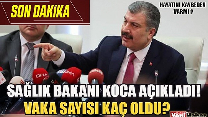 Sağlık Bakanımız Açıkladı
