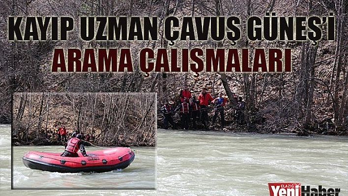 Uzman Çavuş Güneş'i Arama Çalışmaları Sürüyor