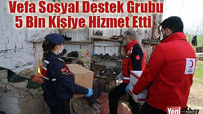 Vefa Sosyal Destek Grubu 5 Bin Kişiye Hizmet Etti