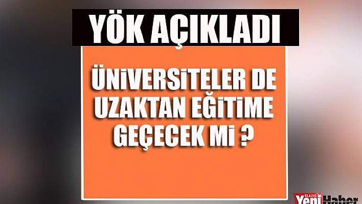 Yök  Açıkladı