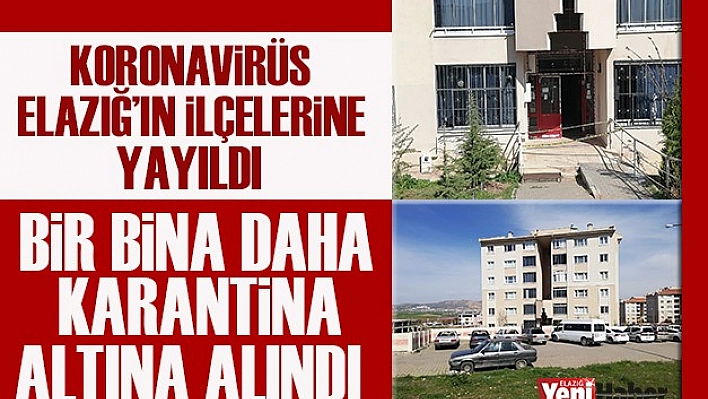 4 Katlı Bir Bina Karantinaya Alındı