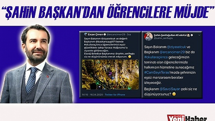 Başkan Şerifoğulları'ndan Öğrencilere Müjde