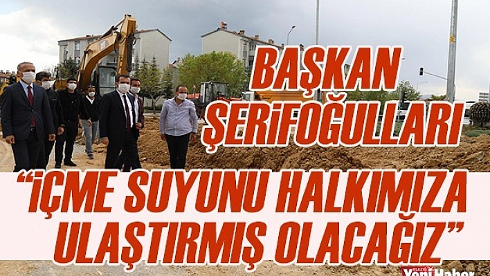 Başkan Şerifoğulları &quotYaklaşık 1180 Metrelik Hat Döşemesini Yaptık"
