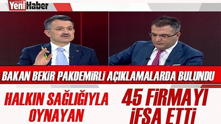 Canlı Yayında Halkın Sağlığıyla Oynayan 45 Firma İfşa Edildi