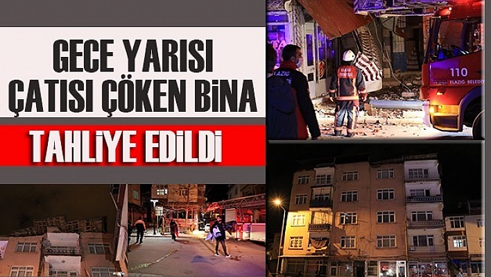 Çatısı Çöken Bina Tahliye Edildi