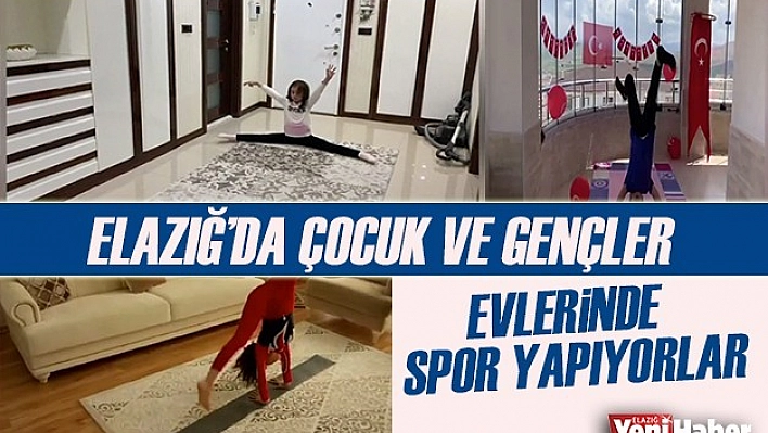 Çocuk ve Gençler Evde Spor Yapıyor