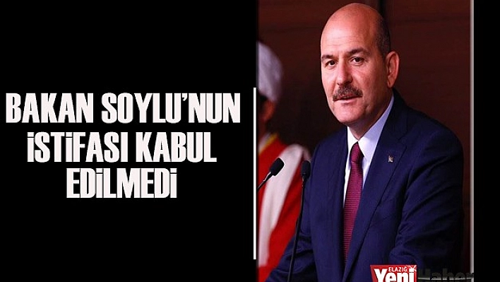 Cumhurbaşkanı Erdoğan, İstifayı Kabul Etmedi