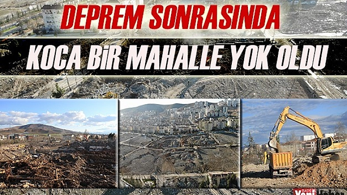 Deprem Sonrasında Bir Mahalle Bu Hale Geldi