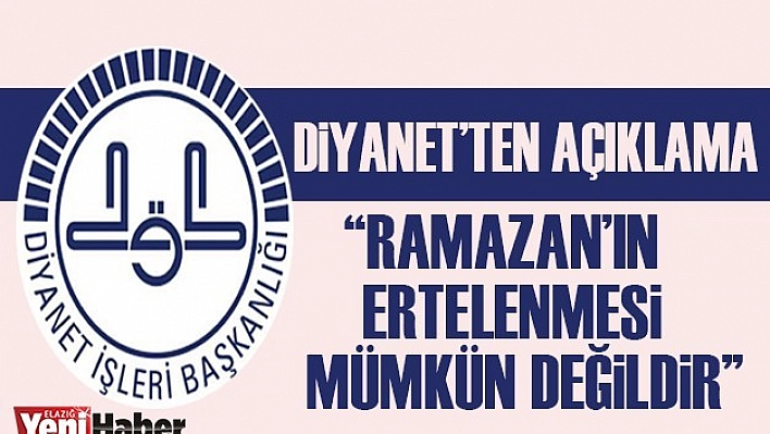 Diyanet Ramazan Tartışmasına Açıklık Getirdi