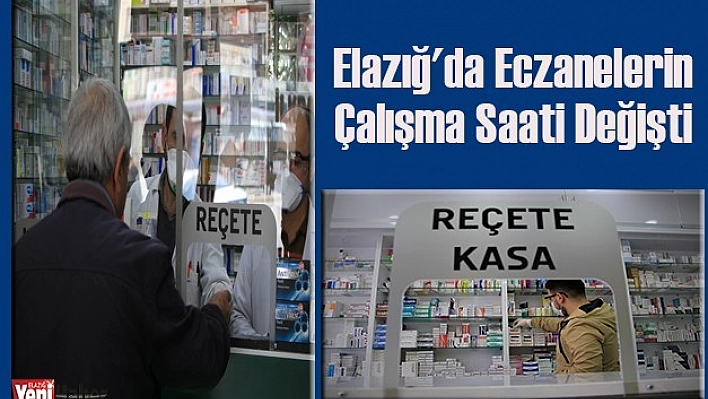 Eczanelerin Çalışma Saati Değişti