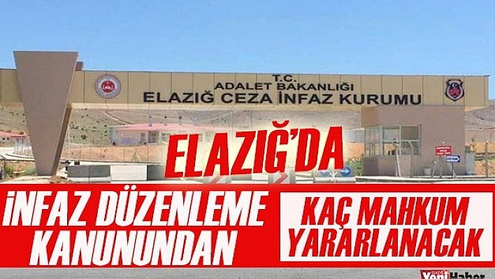 Elazığ Cezaevinden Toplam Kaç Tahliye Gerçekleştirilecek