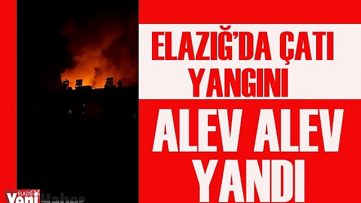 Elazığ'da Yangın