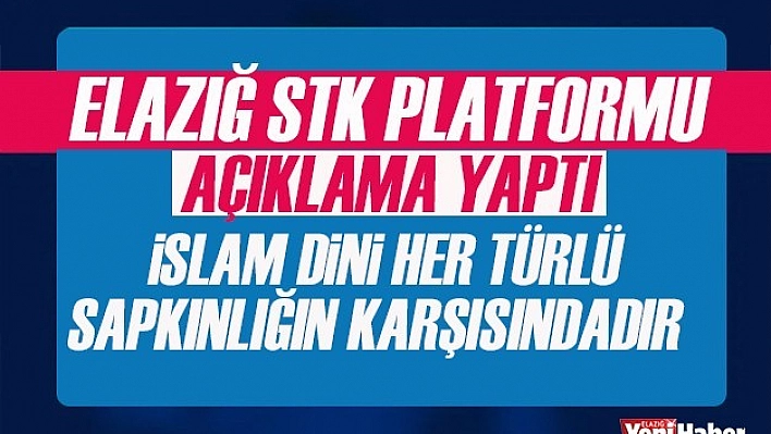 Elazığ Sivil Toplum Kuruşları Platformu Basın Açıklaması Yaptı