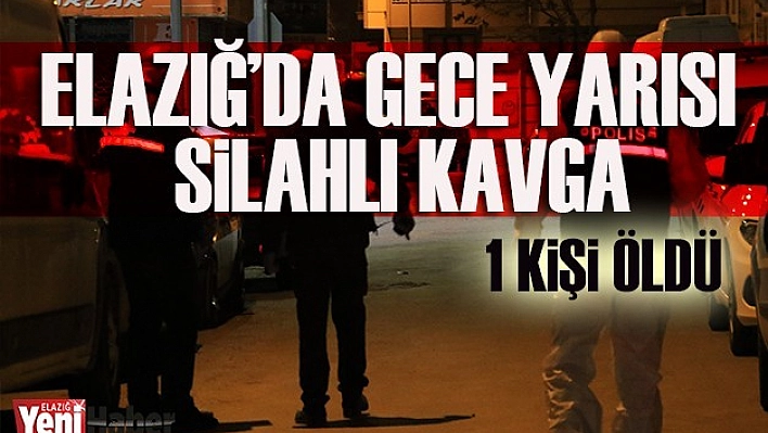 Elazığ'da Silahlı Kavga, Cinayetle Bitti