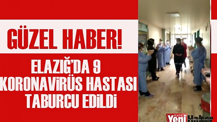 Güzel Haber, 9 Hasta Taburcu Edildi