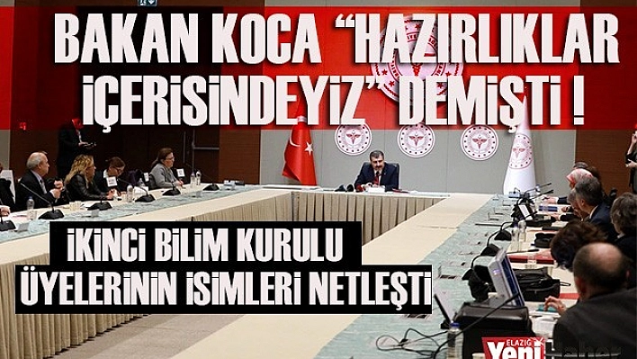 İkinci Bilim Kurulu Üyelerinin İsimleri Netleşti