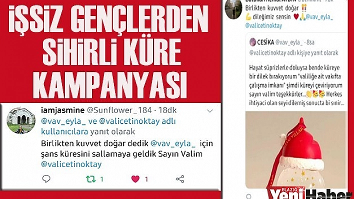 İşsiz Gençlerden Sihirli Küre Kampanyası