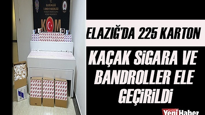 Kaçak Sigara ve Bandroller Ele Geçirildi