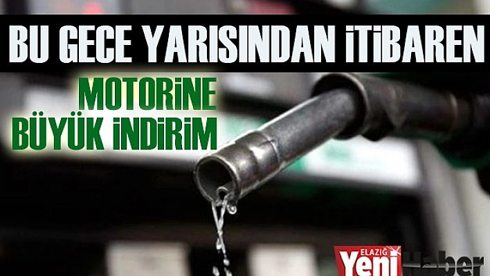 Motorine İndirim Geldi