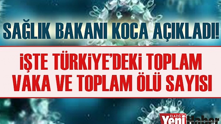 Sağlık Bakanı Koca Son Durumu Açıkladı!