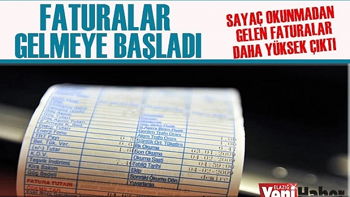 Sayaç Okumadan Gelen Faturalar Daha Yüksek Çıktı