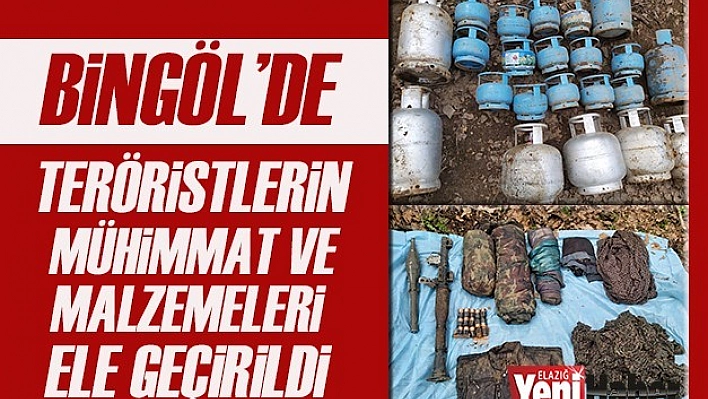 Teröristlerin Mühimmat ve Malzemeleri Ele Geçirildi