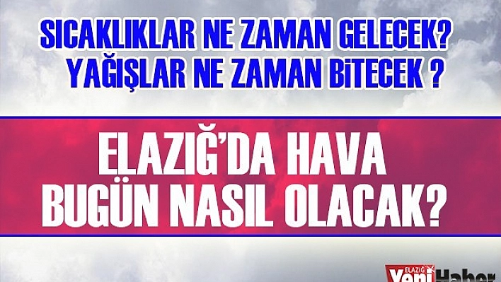 06 Mayıs Hava Tahmin Raporu