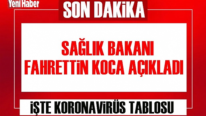 21 Mayıs Koronavirüs Tablosu