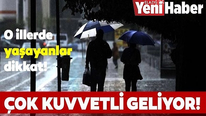 5 İl İçin Serin ve Yağışlı Hava Uyarısı Yaptı